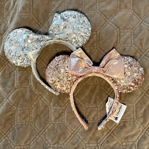 Rose Gold and Silver Ears